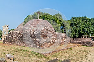 Small stupa at Sanchi, Madhya Pradesh, Ind