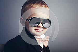 Small stylish gentleman with sunglasses