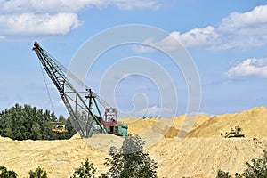 Small surface mine in Lazarevac area, central Serbia