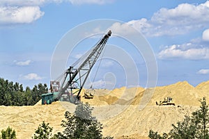 Small surface mine in Lazarevac area, central Serbia photo