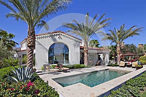 Small swimming pool in luxury villa