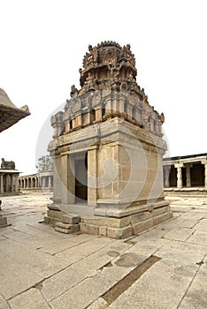 A small temple in complex of Krishna Temple at Hampi