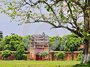 A small temple at Hue Citadel in Hue, Vietnam