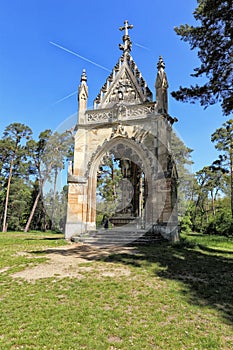 Small temple of the Saint Hubert by the trees