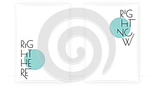 Right here, right now, vector