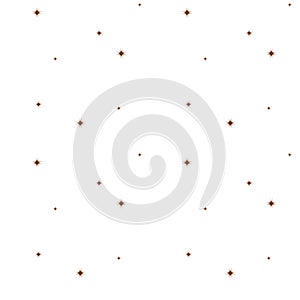 Small tiny star shapes subtle pattern. Seamless white and gold sparkles background vector texture in trendy retro style