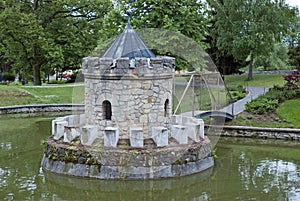 Small tower in the lake