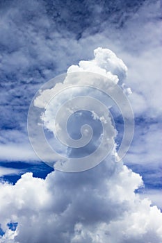 Small Towering Cumulus Clouds on The Sky