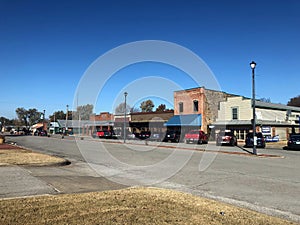 Small Town Business District Main Street Oologah OK
