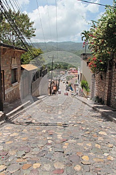 Small town of Copan Ruinas, Honduras, close to the famous Mayan archaeological site of Copan photo