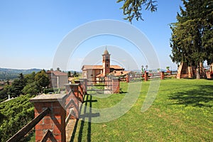 Small town of Grinzane Cavour, Italy.