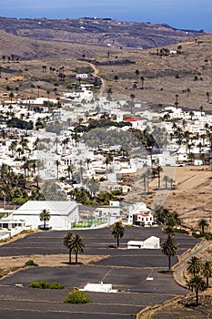 Small town of Haria in Lanzarote