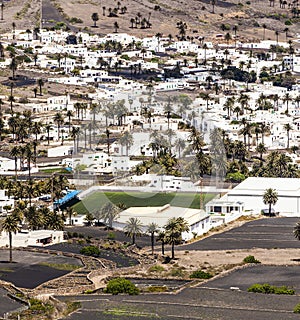 Small town of Haria in Lanzarote