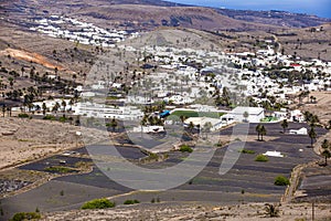 Small town of Haria in Lanzarote