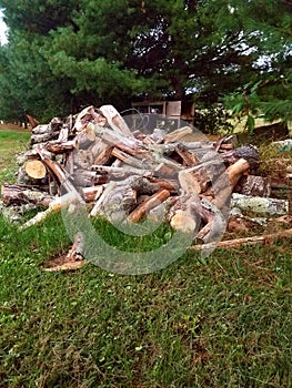 Small town life - woodpile