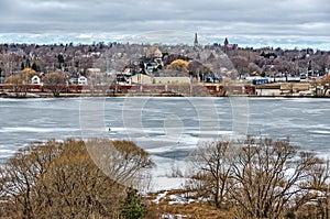 Small Town in Michigan on Manistee Lake