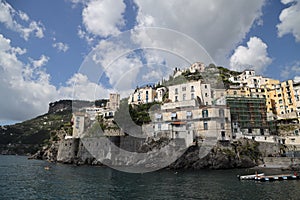 The small town of Minori on the Amalfi coast, Italy