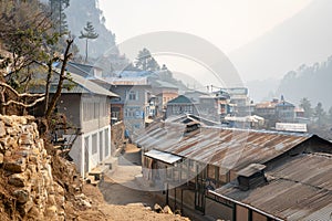 Small town of Phakding