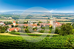 Small town Retz in the region Weinviertel, Austria