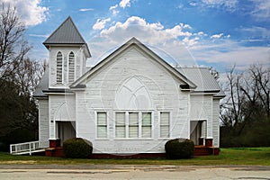 small town rural church faith meeting hall township main street worship building