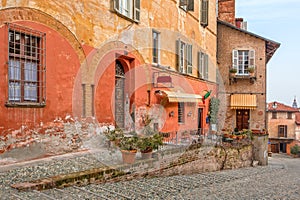 Small town of Saluzzo, Italy.