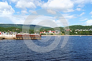 The small town of Tadoussac, Canada
