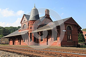 Small town train depot