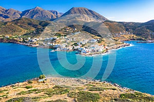 Small traditional fishing village of Mochlos, Crete, Greece.