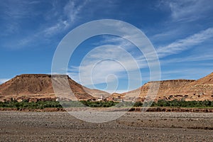 A small traditional village in the Draa-Tafilalet region, in Morocco