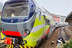 Small train station in Como.