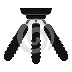 Small tripod icon simple vector. Camera mobile stand