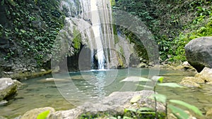 Small tropical waterfall