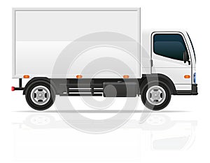 Small truck for transportation cargo vector illustration