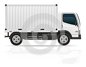 Small truck for transportation cargo vector illustration