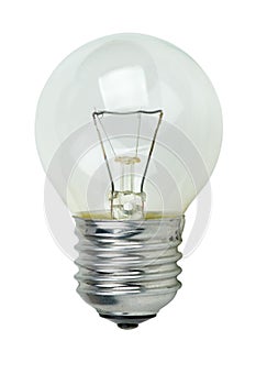 Small tungsten light bulb