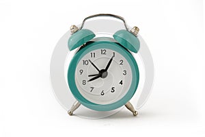 Small turquoise clock - eight hours