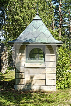 Small turret in the Manoir Papineau national park in Montebello photo