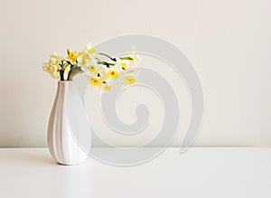 Small vase with spring flowers