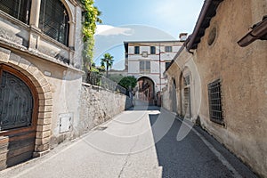 The small village of Asolo, Middle Age, Treviso, Italy