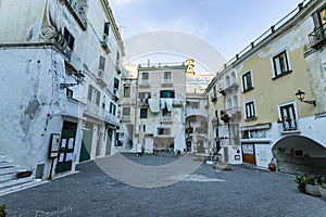 The small village of Atrani, Amalfi Coast.  Italy