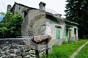 A small village on the Francigena trail in Val di Susa