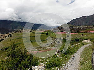 Small Village in a Himalayan Landscape photo