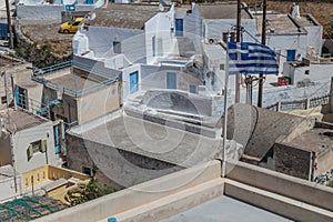 Small village in the hinterland of Santorini, Greece.