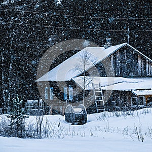 Small village house in Karelia