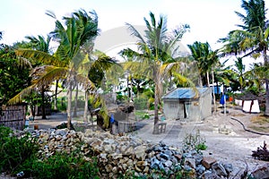 Small village houses in Mozambique