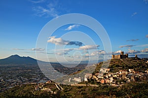 The castle of Lettere in the province of Naples, Italy. photo