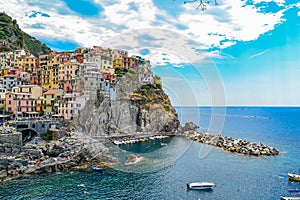 The small village of Manarola in Liguria.