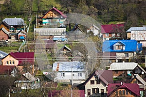 A small village in the mountains