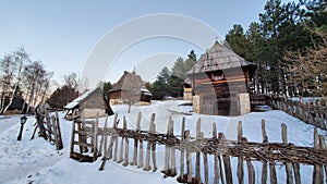 Small village with an open air etno-village museum