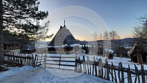 Small village with an open air etno-village museum